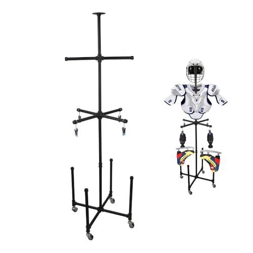 Hockey Drying Rack,Hockey Gear Drying Rack,Hockey Equipment Rack,Hockey Equipment Drying Stands,Tactical Work Gear Rack,Ice Hockey Stands,Hockey Stand,Hockey Equipment Dryer Rack(Black
