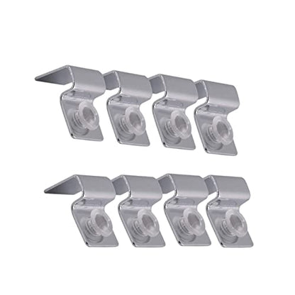 8pcs Stainless Steel Support Brackets for Glass Aquarium Covers Durable and Practical Fish Tank Holders for Easy Cleaning and Secure Fitting