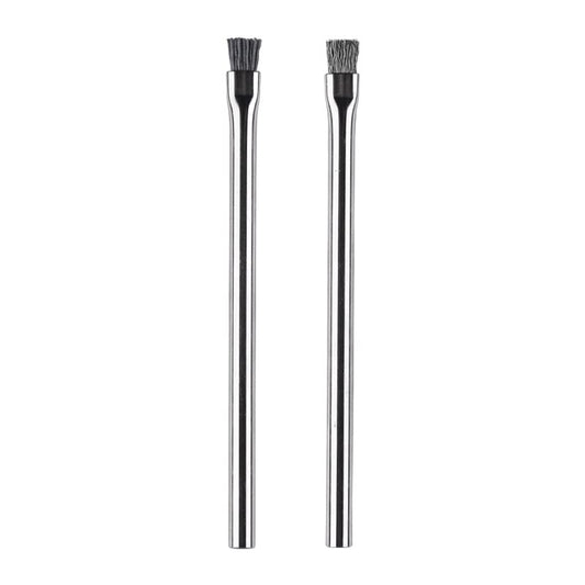 2pcs Stainless Steel Aquarium Algae Brush Fish Tank Landscaping Stone Cleaner
