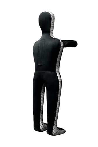 Grappling Dummy-MMA Jiu Jitsu Grappling Wrestling Dummy Made from Durable Canvas Fabrics MMA Dummy (UNFILLED) - color: Black