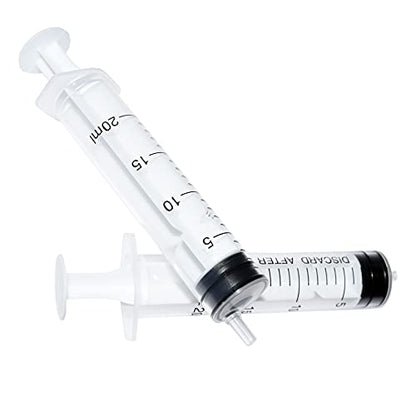 Karlling 20 ML CC syringe for liquid,Large Plastic Syringe Without Needle For Liquid Nutrient Measuring,Scientific Lab(5 Packs) - style: *20ML(5 Pack)