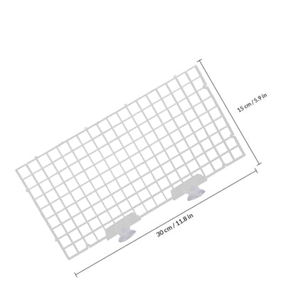 6pcs Aquarium Fish Tank Divider Isolation Board with Filter Tray, 30x15cm White Egg Crate Panel for Fish Breeding and Tank Separation