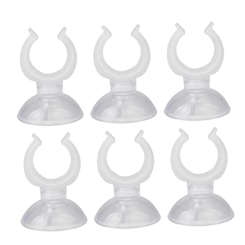FOMIYES 3sets Cups Heavy Duty for Aquarium Fish Tank Holder Clamp Easy Install Clip 8pcs*3