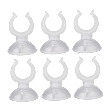 FOMIYES 3sets Cups Heavy Duty for Aquarium Fish Tank Holder Clamp Easy Install Clip 8pcs*3