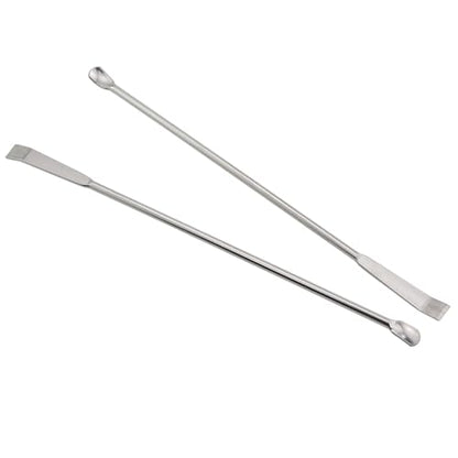 3PCS 150mm/5.9 inch Laboratory Stainless Steel Sampling Reagent Spoon Silver Mixing Scraper Suitable for Home Science School Use