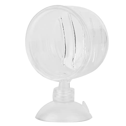 Aquarium Feeding Cup Fish Feeder Glass Acrylic Suction Cup Container for Freshwater Saltwater Tanks with Premium Suction Red Live Food Feeder (Glass Slit) - size: glass slit cup