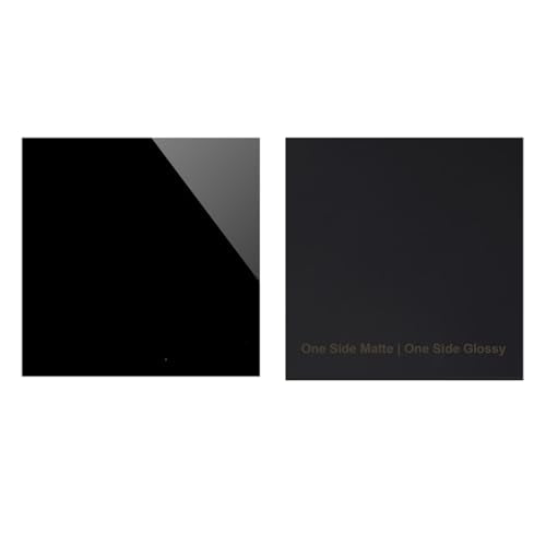 Black Acrylic Sheet, Aquarium Divider Aquarium Background Panel, Opaque Type, One Side Matte One Side Glossy, for DIY Processing,Thickness 2mm,300x300mm - color: Thickness 2mm, size: 300x300mm
