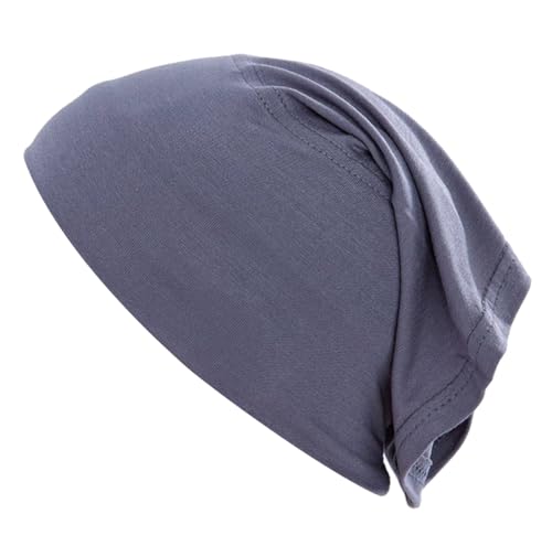 Under Scarf Light Soft Hijab Cap Undercap Headwrap Scarf Stretch Tube Neck Cover - color: Mid Grey