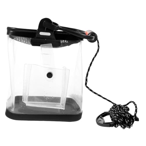 LIOOBO Thickened Transparent Fish Bucket Outdoor Folding Fishing Bucket Live Fish Carrier Lightweight Eva Barrel Easy to Store