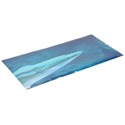 Aquarium Background Paper PVC Self Adhesive 3D Fish Tank Wallpaper Sticker, Clear Underwater Scene Decoration with Realistic Sea Animal Pattern for Glass Aquariums (122 * 50CM) - style: 122*50CM