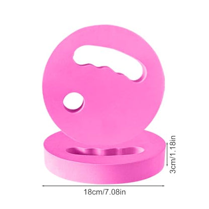 Water Exercise Discs,EVA Foam Floating Aqua Training Disc,Grip Swimming Pool Fitness Discs for Swimming Beginner - color: Pink