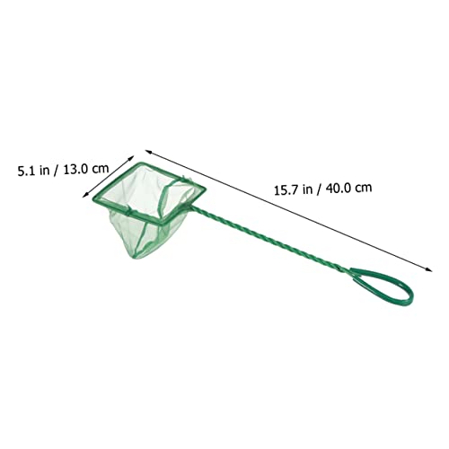 Abaodam 4pcs Soft Fish Net for Aquariums Green Fishing Nets for Safe Catching of Fish and Shrimp Essential Aquarium Accessories