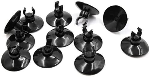 XYWHPGV 12pcs Black Soft Silicone Suction Cup Clip Hose Holder Aquarium Accessories (91692 ED8CB 293EA 774B8 A1DA1 2F036