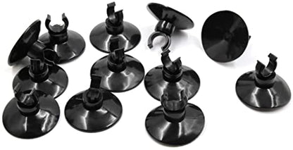 XYWHPGV 12pcs Black Soft Silicone Suction Cup Clip Hose Holder Aquarium Accessories (91692 ED8CB 293EA 774B8 A1DA1 2F036