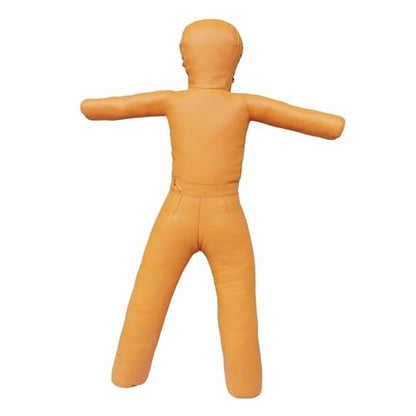 Grappling Dummy Professional Unfilled Jiu Grappling Dummy Multiuse Martial Arts Training Dummy PU Leather Wrestling Boxing Human Shape Suitable - color: Yellow