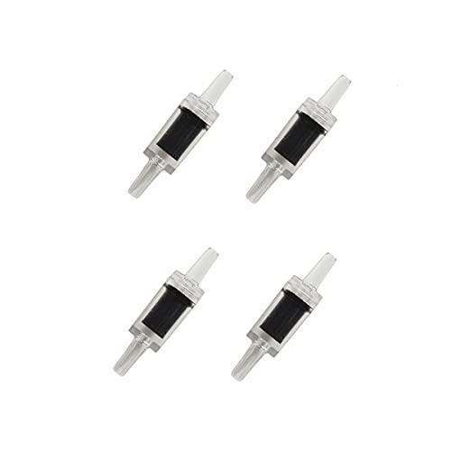 25 Feet 3/16 Inch Standard Aquarium Silicone Airline Tubing | With Air Stones, Check Valves, Suction Cups and Connectors For Fish Tank, Hydroponics (Black) - color: Black