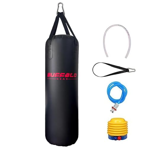 Buffalo Gear Heavy Water Punching Bag, 225LB 165LB 86LB Adjustable Training Punching Bag for Kickboxing Boxing Gym Home Training for Youths Kids - size: Large-225lb