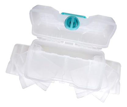 Clear Plastic Organizer - ArtBin - Small Parts Organizer - for DIY Arts & Crafts Storage Boxes & Organizers, Sewing Storage - Storage Box with Compartments, Project Box - Large (6 Pivot Trays) 6963PB - style: Large (6 Pivot Trays)