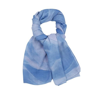 ZGMYC Watercolour Floral Printed Hijab Scarf for Women Soft Modal Cotton Instant Hijab Head Wraps Shawls Long Scarves - color: Color 20