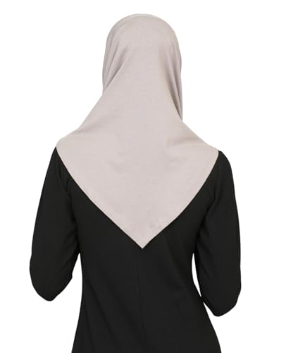 Prien Chic Ready To Wear Hijab For Women, Muslim Long Turban Undercap Set, Instant Scarf, Prayer Clothes For Girls, Abaya - color: Light Mink