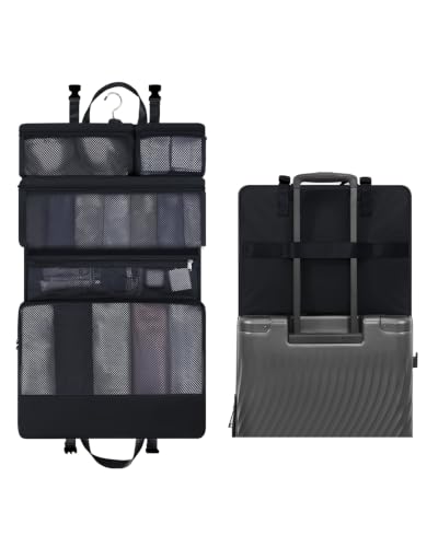 ECOHUB Hanging Travel Closet Portable Luggage Organizer Packing Bag,Black - color: Black