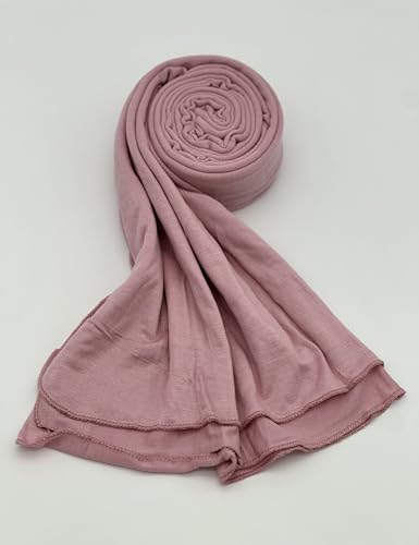 Premium Jersey Hijab Scarf for Women - Muslim Head Scarf - color: Dusty Rose