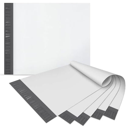 Fosmon Large Poly Mailers 30x36, 5-Pack Waterproof Shipping Bags- White | Lightweight 2.35-mil envelopes. Tear-proof, puncture-resistant, & secure adhesive seal for heavy-duty shipping supplies.