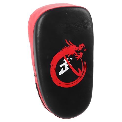 Didiseaon Kickboxing Kick Shield Curved Thickened Leg Pad Red 1pcs Boxing Kicking Strike Shield Martial Arts Sparring Gear for Taekwondo Training