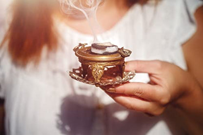 Mamoul Oud Fume 80g (Pressed Resin) | Use with Charcoal Incense Discs or Electric Incense Burner (Carbon para Quemar Incienso) | Arabian Home Fragrance and Bukhoor Burners Hair Comb