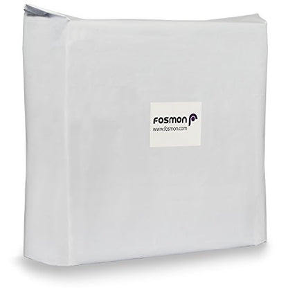 Fosmon Large Poly Mailers 30x36, 5-Pack Waterproof Shipping Bags- White | Lightweight 2.35-mil envelopes. Tear-proof, puncture-resistant, & secure adhesive seal for heavy-duty shipping supplies.