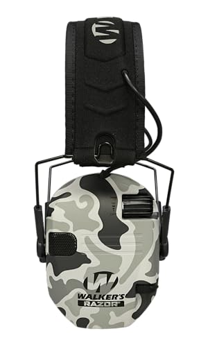 Walker's Razor Slim Electronic Muff - color: Grey Duck Camo, size: One Size