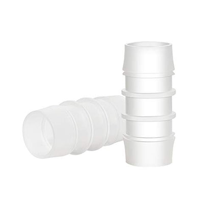 Quickun Plastic Hose Barb Fitting, 3/4" x 3/4" Barbed Splicer Mender Joint Adapter Union Fitting (Pack of 5) - size: 3/4 inch