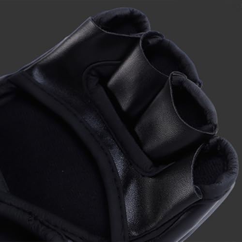 Boxing Gloves Training Gloves Half Finger Sport Gloves Heavy Bag Gloves Punching Gloves Kickboxing Gloves - color: Black dewclaws