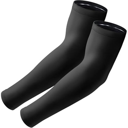 Arm Sleeves, UV Sun Protection Cooling Arm Covers for Men/Women | UPF 50+ UV protection; Sweat-wicking & cooling; Non-slip design; Lightweight & breathable - color: 1 Pairs - Black
