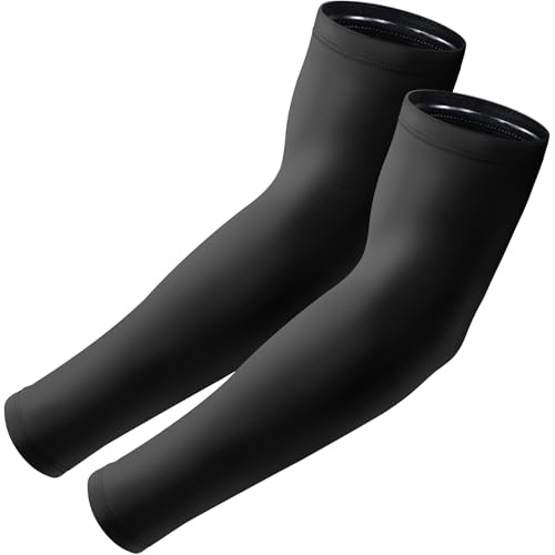 Arm Sleeves, UV Sun Protection Cooling Arm Covers for Men/Women | UPF 50+ UV protection; Sweat-wicking & cooling; Non-slip design; Lightweight & breathable - color: 1 Pairs - Black