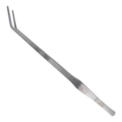 Utoolmart Aquarium Plant Tweezer, Stainless Steel Curved Tweezer, 38cm, for Fish Tank Plant Aquascape Tools, Feeding Tongs, 1 Pcs - color: 1pcs, size: 38cm Curved