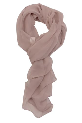PANTONIGHT Long Chiffon Sheer Scarf For womens - color: 057 Khaki