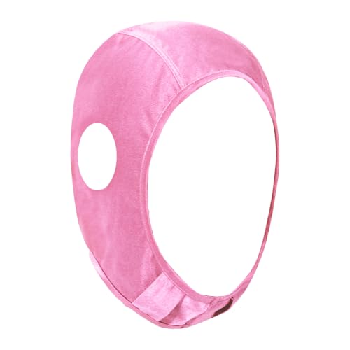 YiZYiF Wrestling Hair Cap Cover Universal Fit for Any Headgear with Chin and Open Ears Long Hair Slicker for Grappling - color: Pink