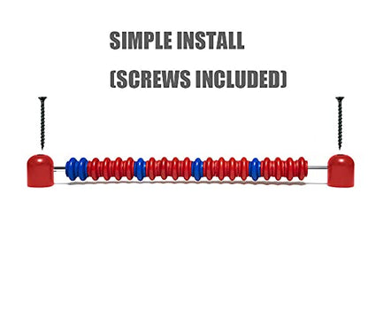 Zdgao Shuffleboard Score Keeper - Abacus Bead Score Counter, Wooden Shuffleboard Scorer for Shuffleboard Tables with Installing Hardwares
