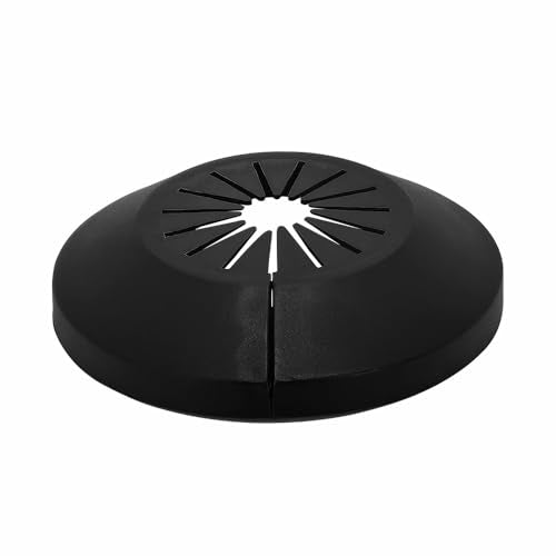 MAGO FAMILY MAGIC Flange Pipe Cover Decoration, 0.39"-1.14" Escutcheon Plate for Water Drain Line, PP Plastic Plumbing Plates, Black for Bathroom Wall, 1 Piece (10-29mm) - color: 1 Piece, size: 0.39"-1.14"