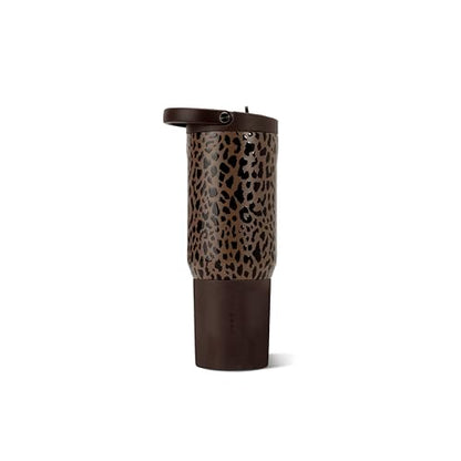 HydroJug Sport 20 oz Insulated Stainless Steel Water Bottle, Brown Leopard - color: Brown Leopard, size: 20 Ounces