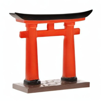 Japanese Torii Gate Fish Tank Decorations Japanese Micro Landscape Decoration Oriental Pagoda Garden Statue Resin Fish Decorations for Tanks