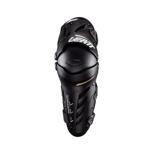 Leatt Unisex-Adult Motorcycle Pivoting Knee and Shin Hard Shell Impact Foam Guard - color: Black, size: Small/Medium