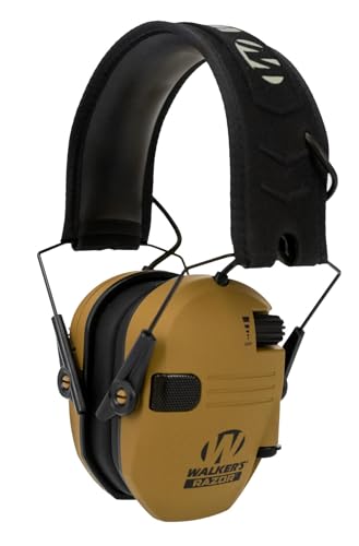 Walker's Razor Slim Electronic Muff - color: Battle Brown, size: One Size