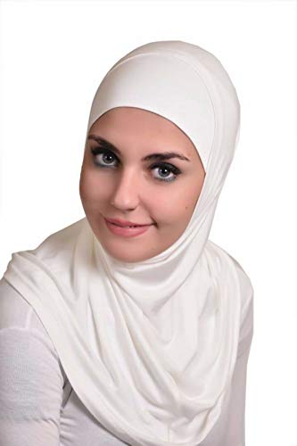 Hijab Al Amira 2 pcs - Al Amira 2 pcs Hijab Underscarf, Bandana - Hijab Accessories - color: Off-white