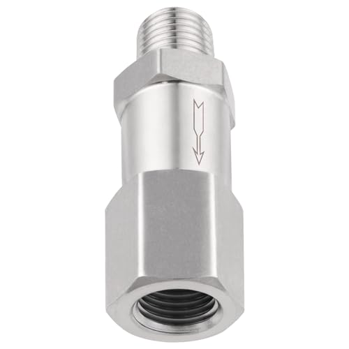 Yoebor Stainless Steel Check Valve 1/4" MNPT Inlet x 1/4" FNPT Outlet 1pc - size: 0.25 Inch, style: Mnpt(Inlet) x Fnpt