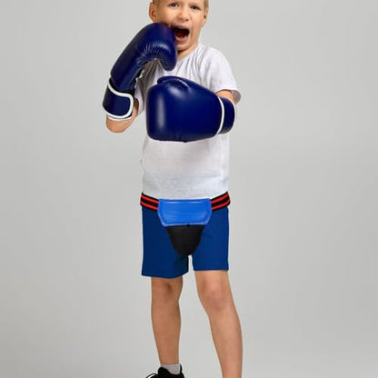 PRETYZOOM Groin Protector Boxing Athletic Cup Blue MMA Groin Guard Training Sparring Gear for Martial Arts Taekwondo Football
