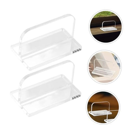 Cabilock 6pcs Acrylic Aquarium Lid Handles Transparent Fish Tank Cover Replacement Knobs with Stickers Easy Install for Tanks and Damage-Resistant Design