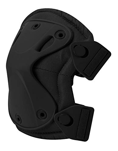 Rothco Low-Profile Tactical Knee Pads – Hard & Flexible Protector Cap – Breathable Foam Cushion Padding - color: Black