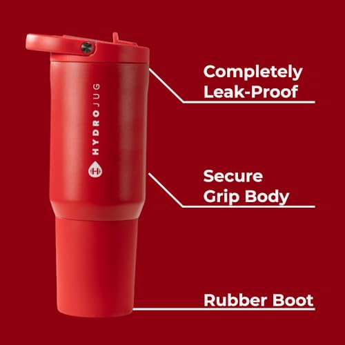 HydroJug Sport 20 oz Insulated Stainless Steel Water Bottle, Alumni Red - color: Alumni Red, size: 20 Ounces